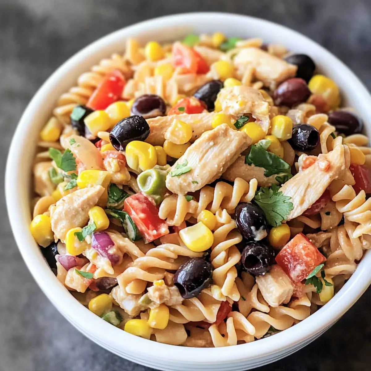 Southwest Chicken Pasta Salad