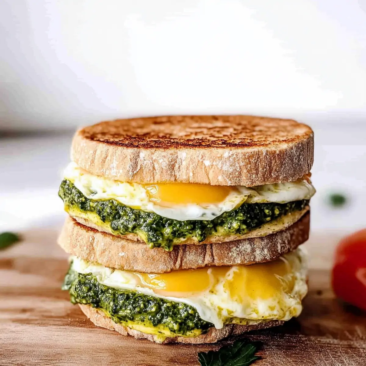 Pesto Egg Breakfast Sandwich