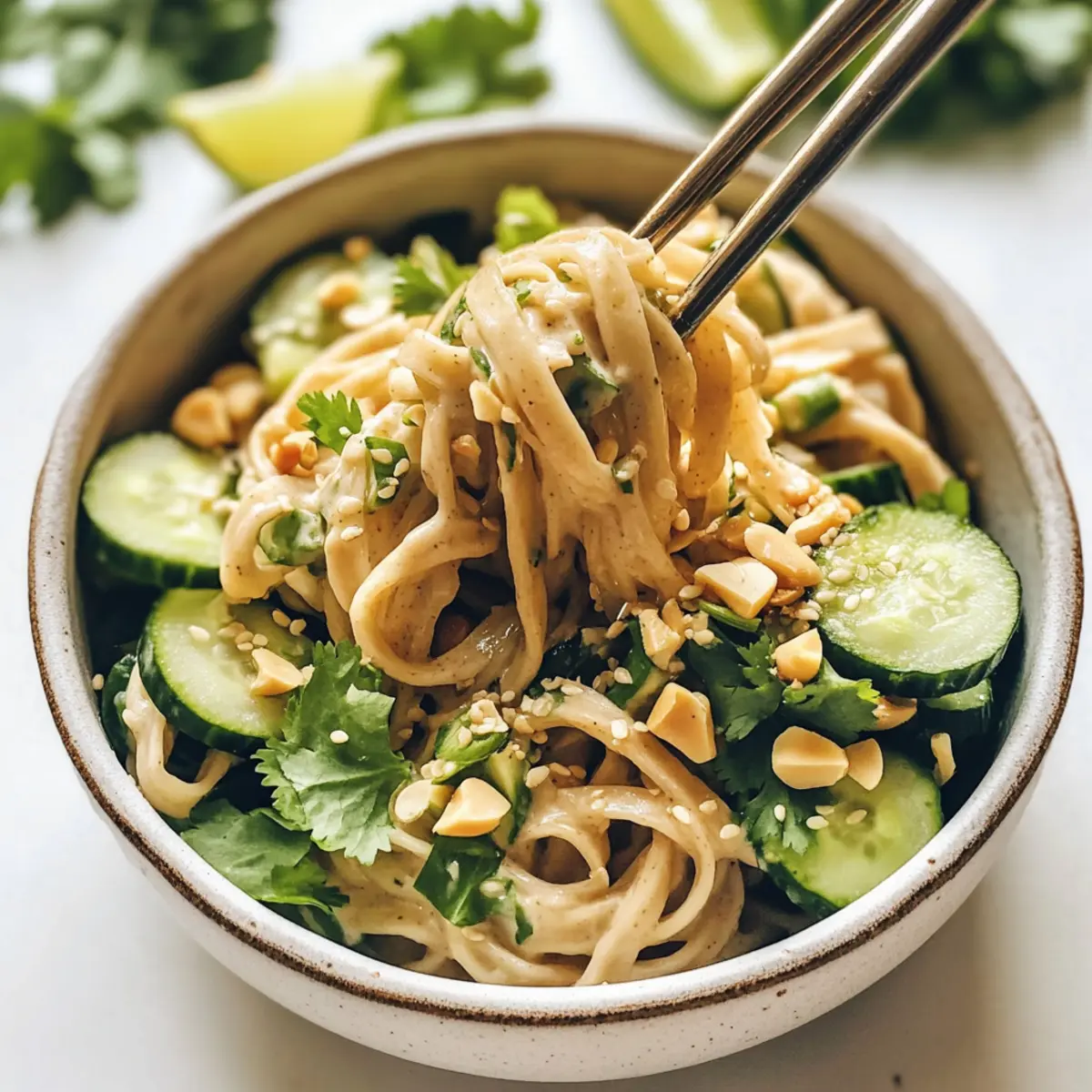 Creamy Sesame Noodle Salad
