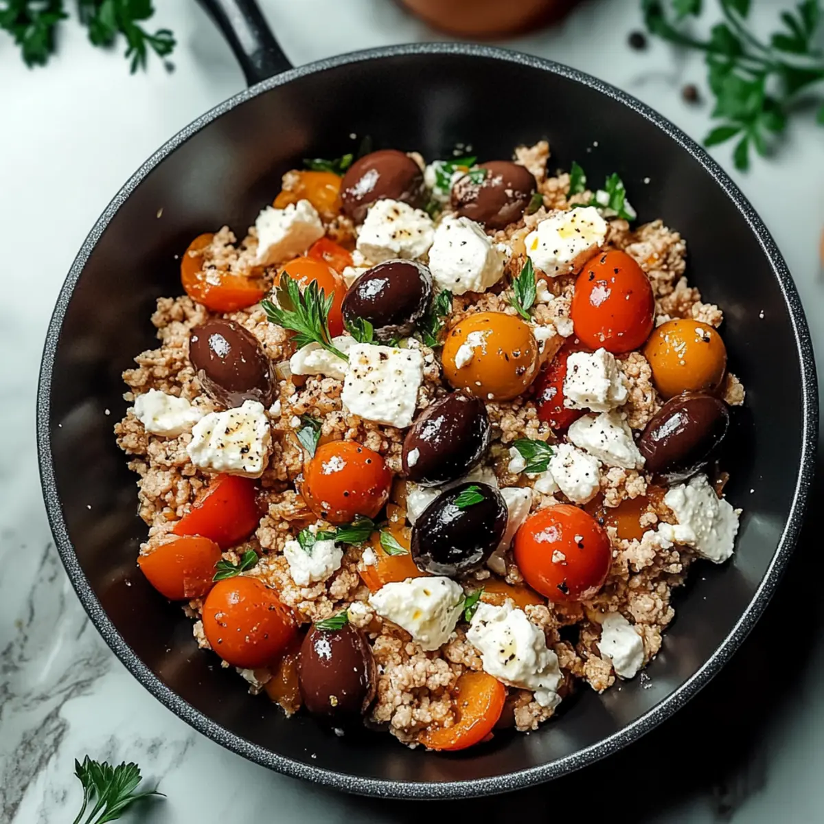 Keto Ground Chicken Skillet