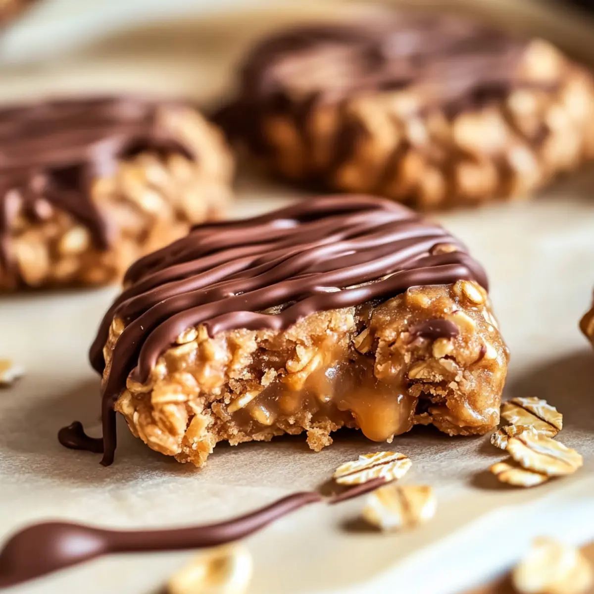 Peanut Butter Chocolate Caramel Cookies