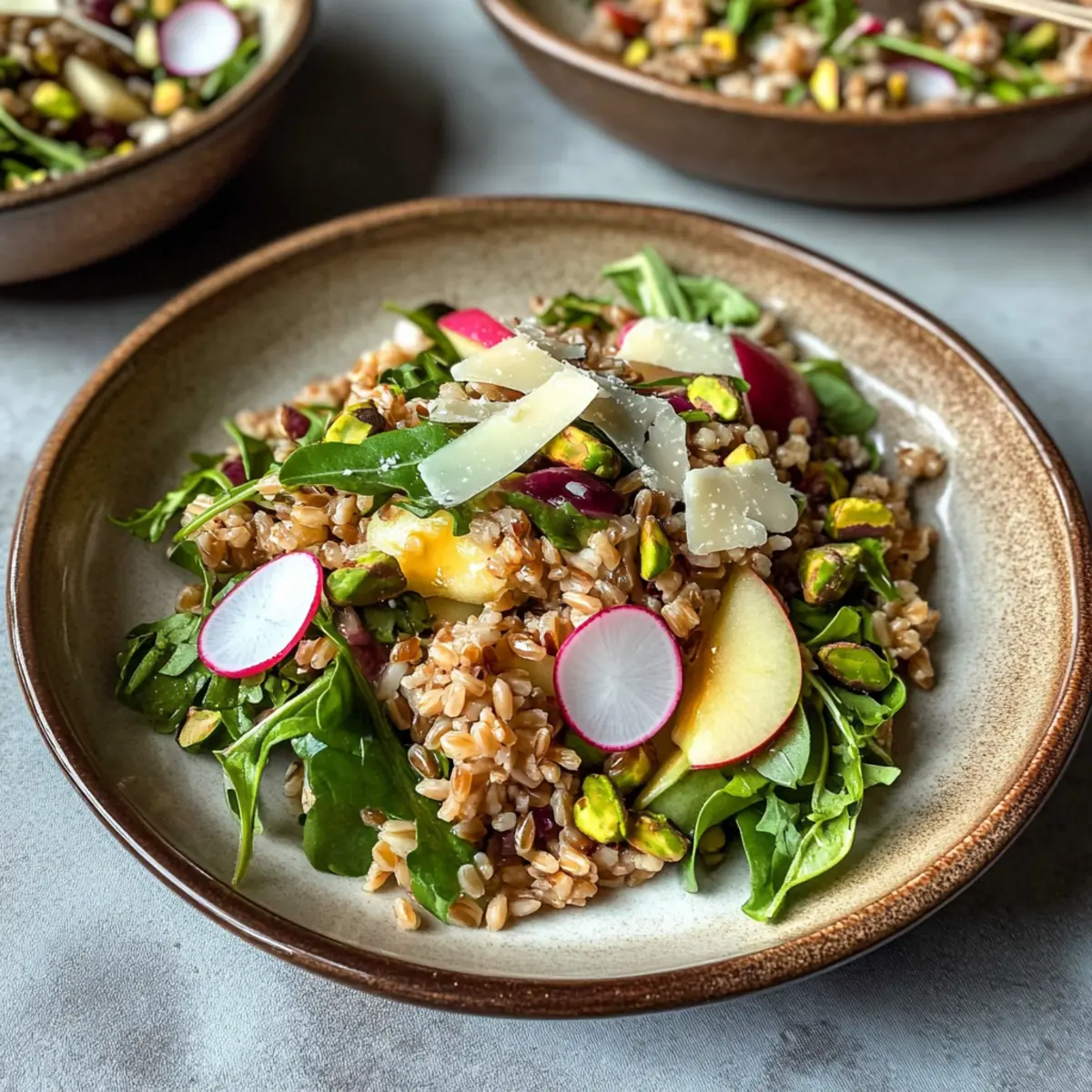 Farro Salad with Apricot Vinaigrette