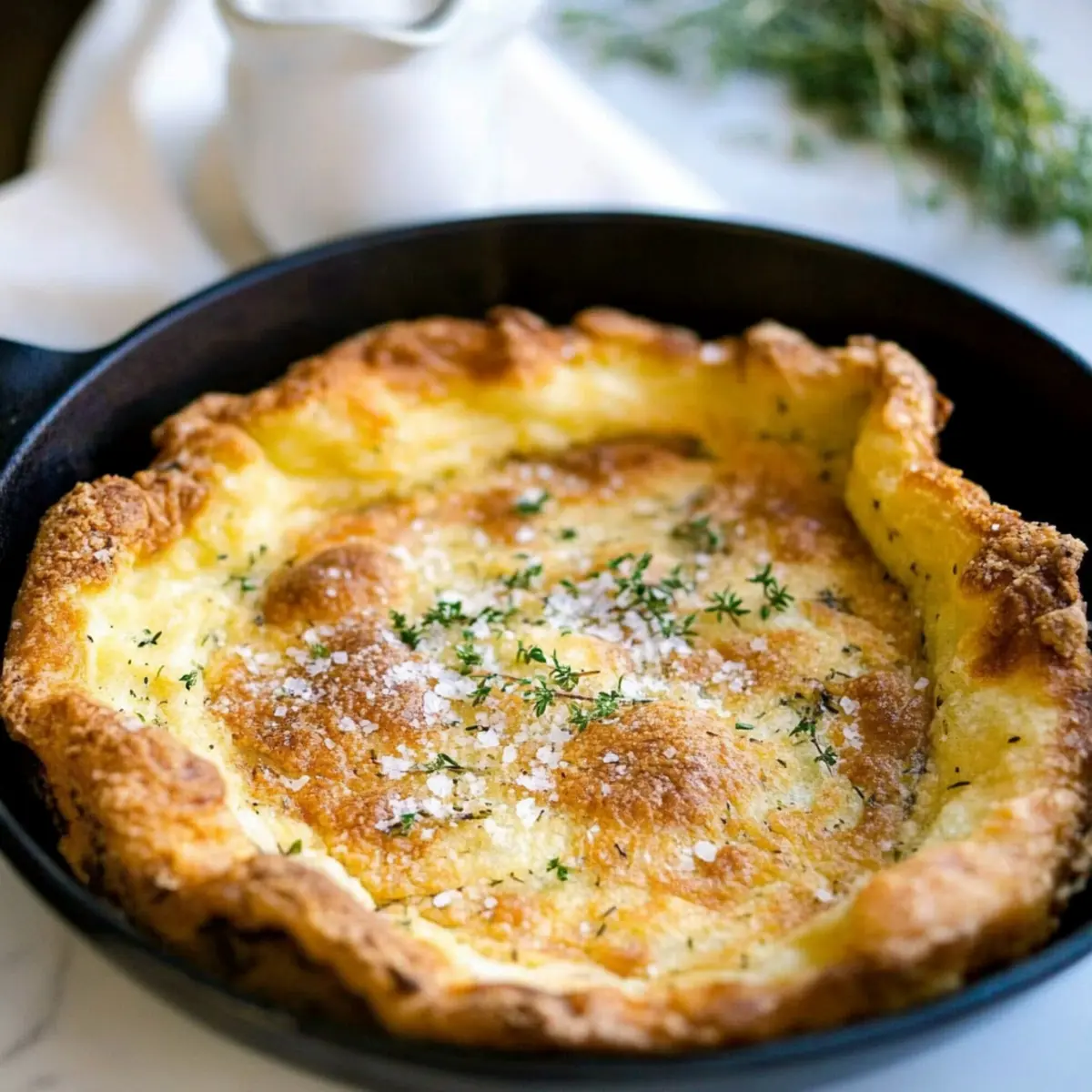 Herbed Parmesan Dutch Baby