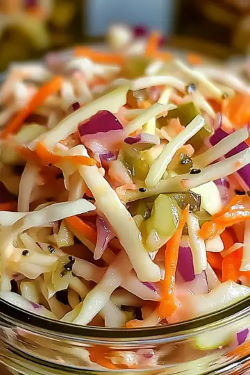 Sweet & Spicy Pickle Slaw