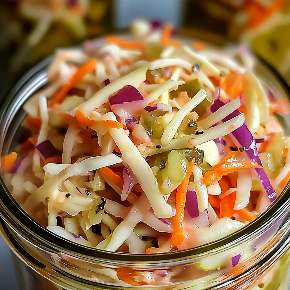 Sweet & Spicy Pickle Slaw