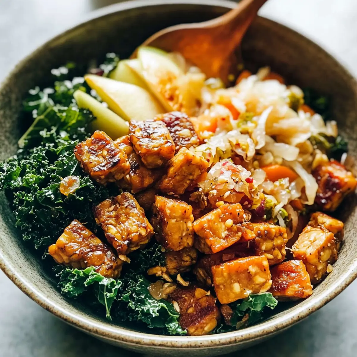 Maple-Mustard Tempeh Bowls