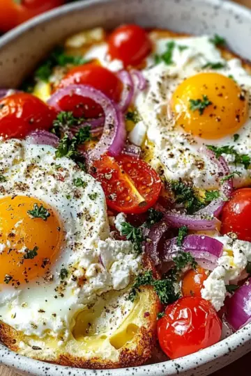 Baked Feta Eggs