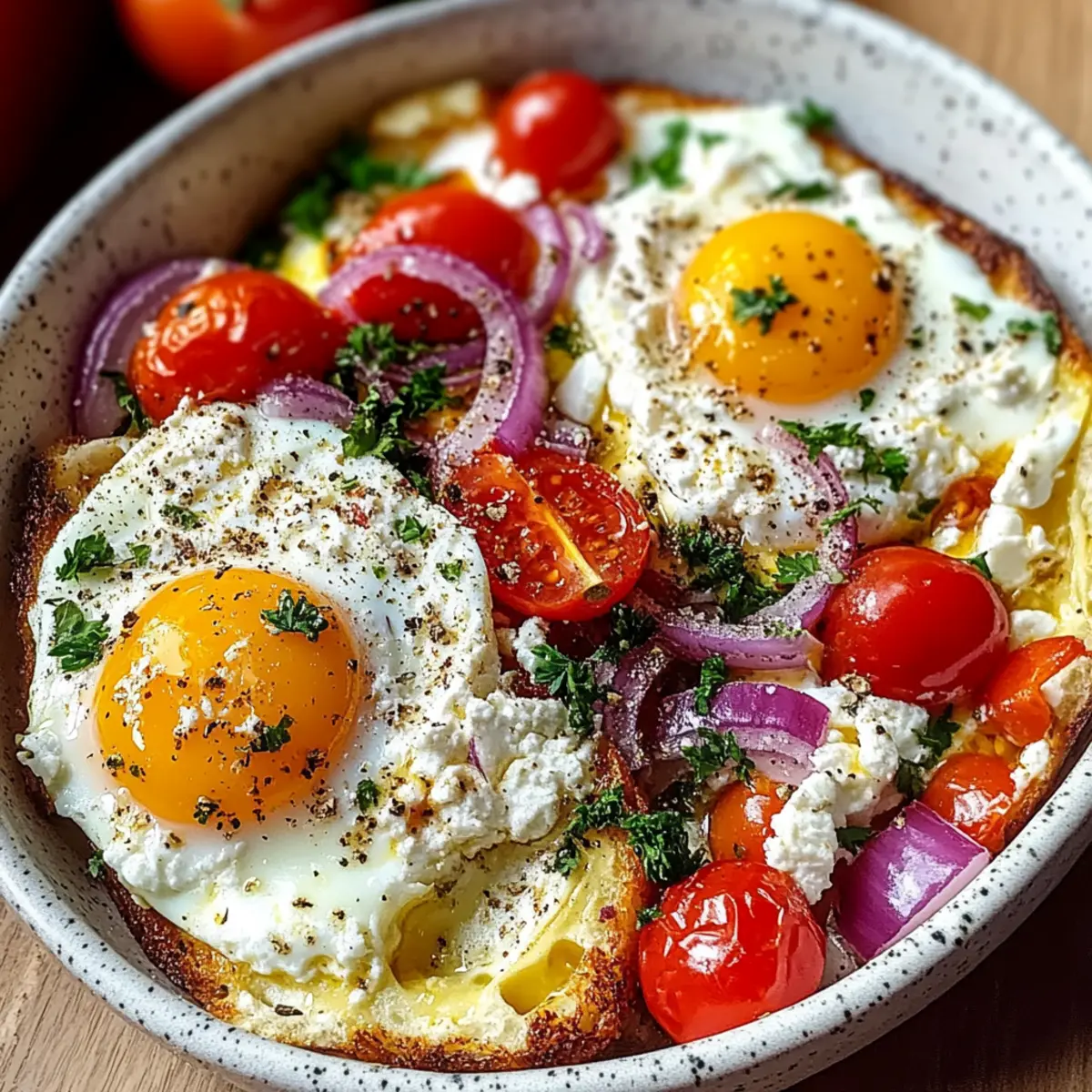 Baked Feta Eggs
