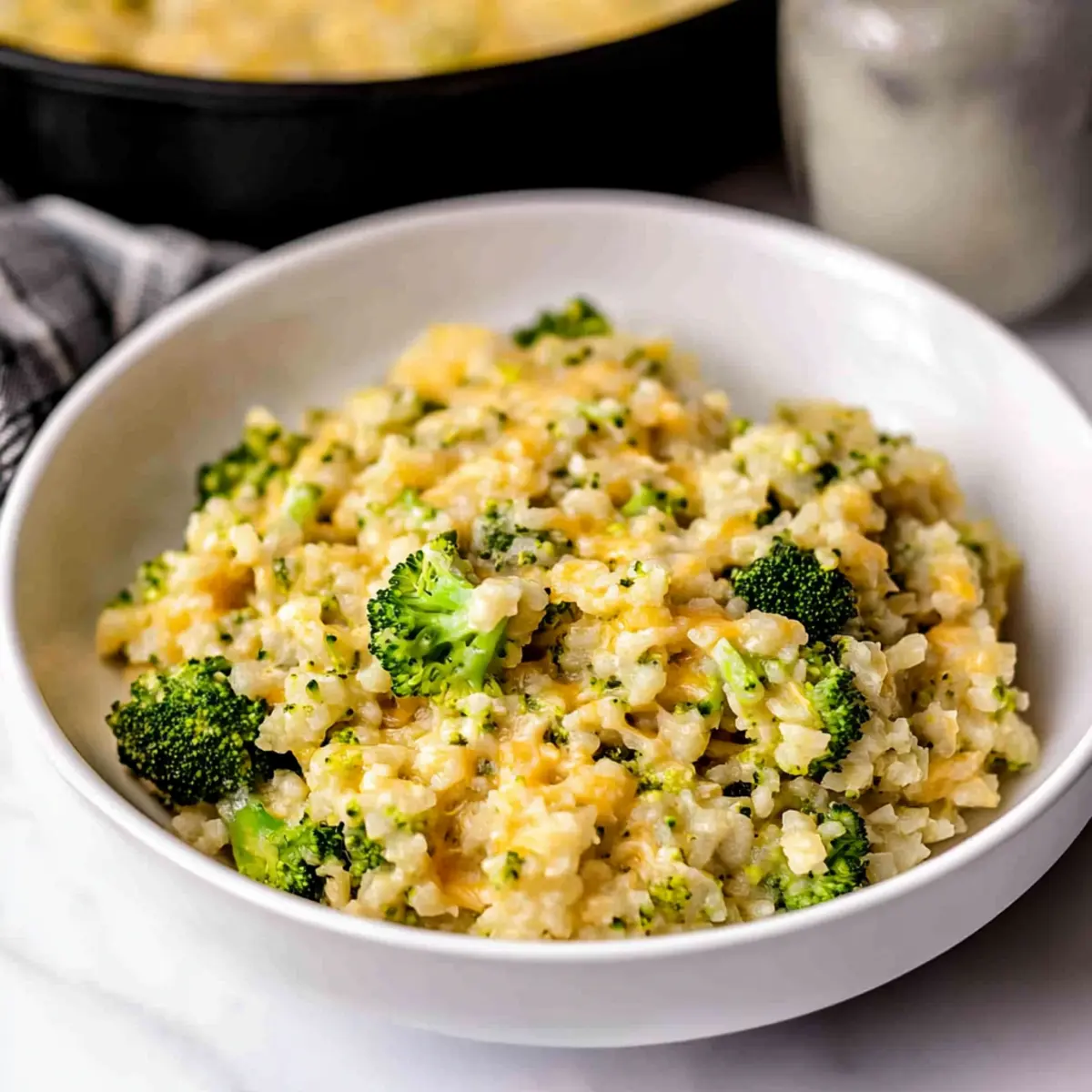 Cheesy Broccoli Cauliflower Rice