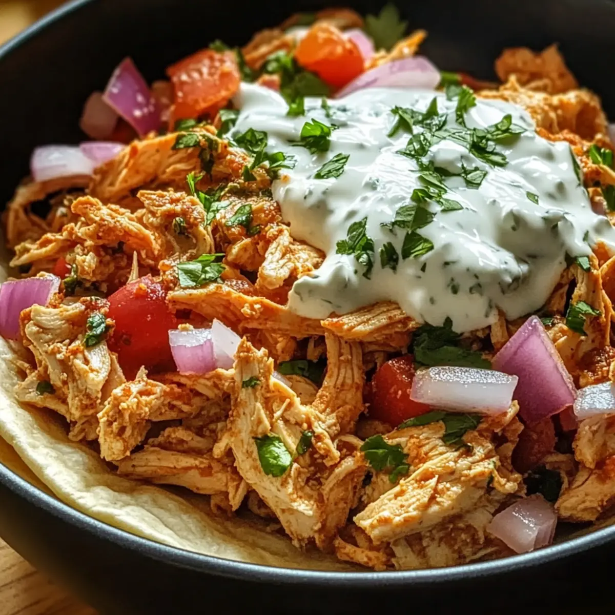 Slow Cooker Chicken Shawarma