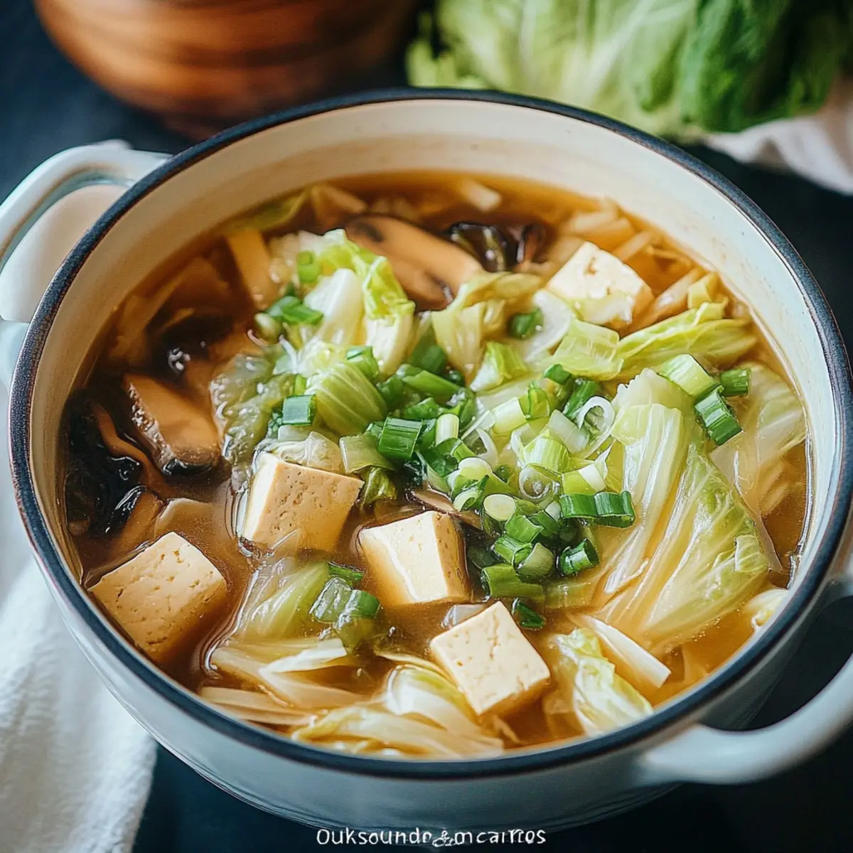Napa Cabbage Tofu Soup