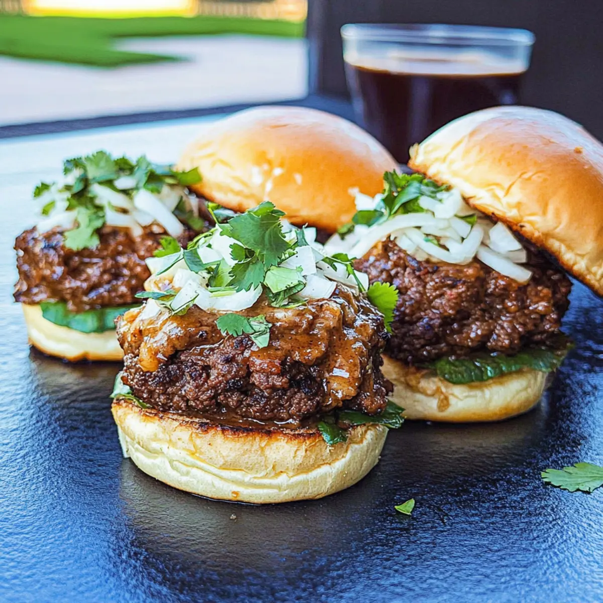 Smoked Beef Birria Burgers
