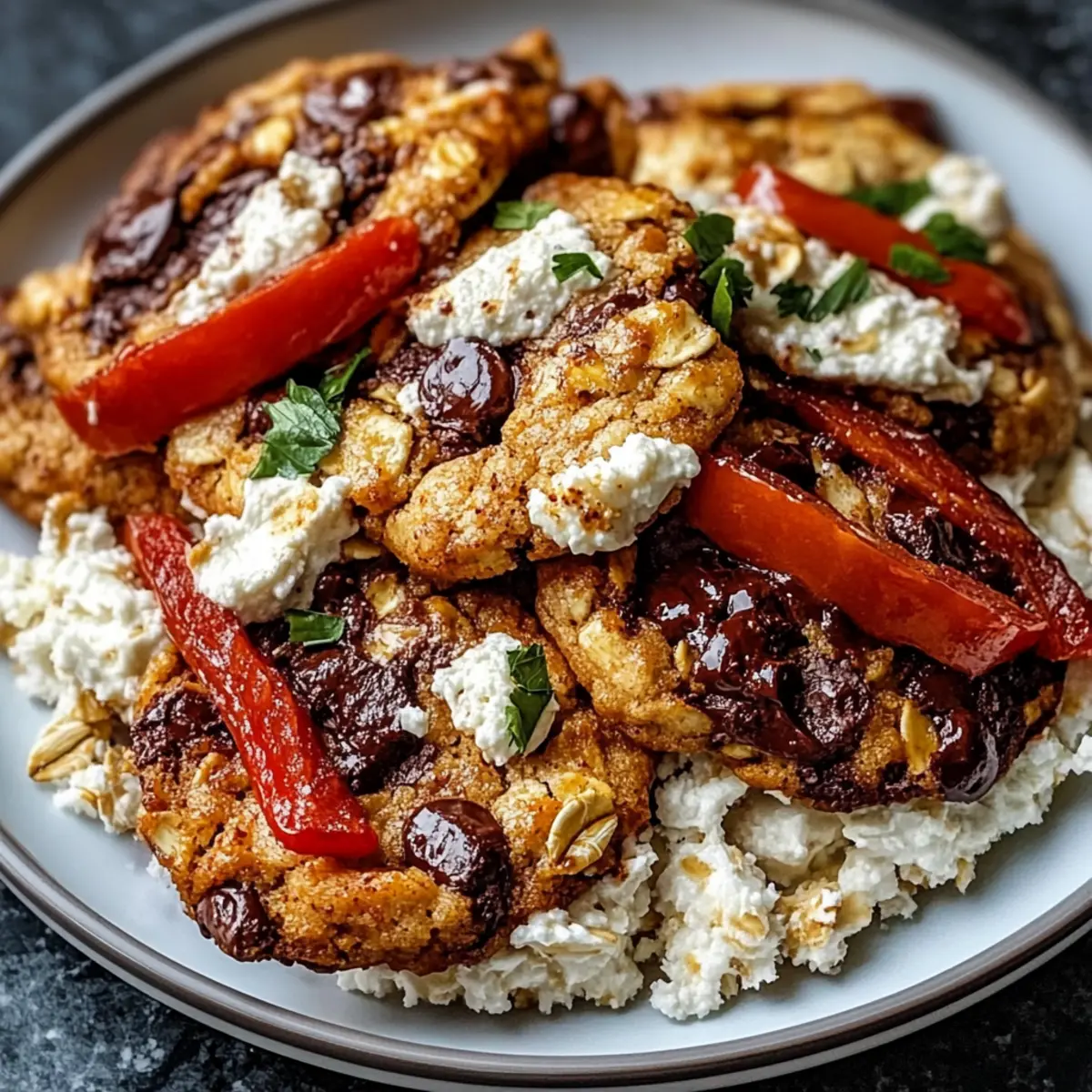 Chicken with Crispy Feta & Vinaigrette
