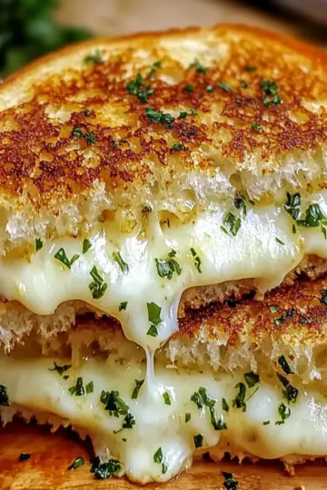 Garlic Bread Grilled Cheese