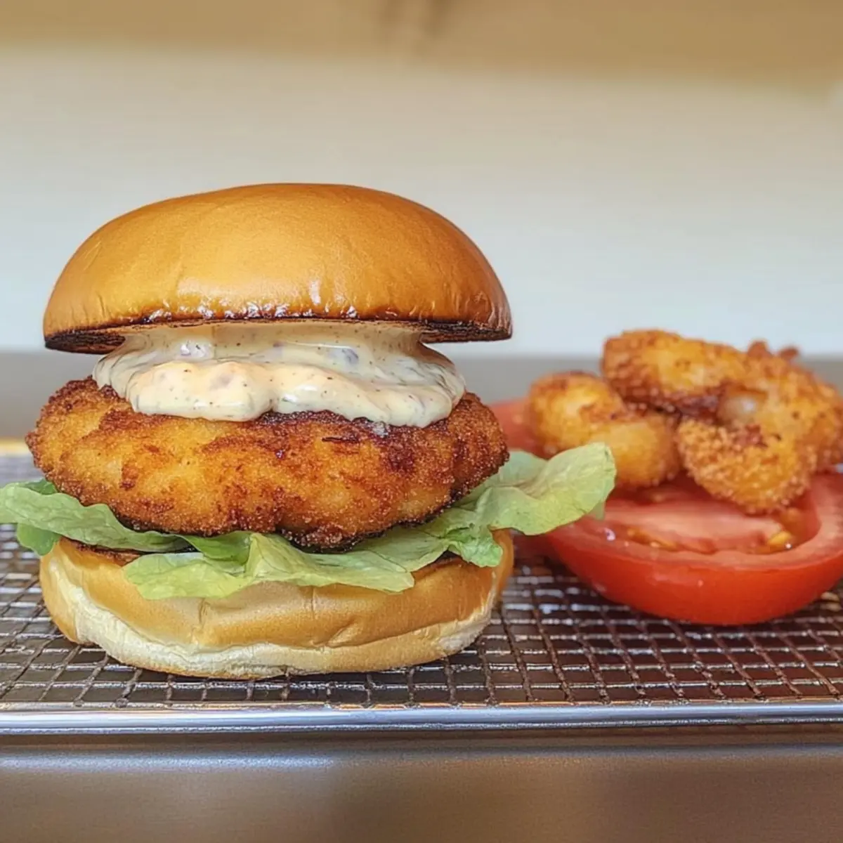 Fried Shrimp Burger