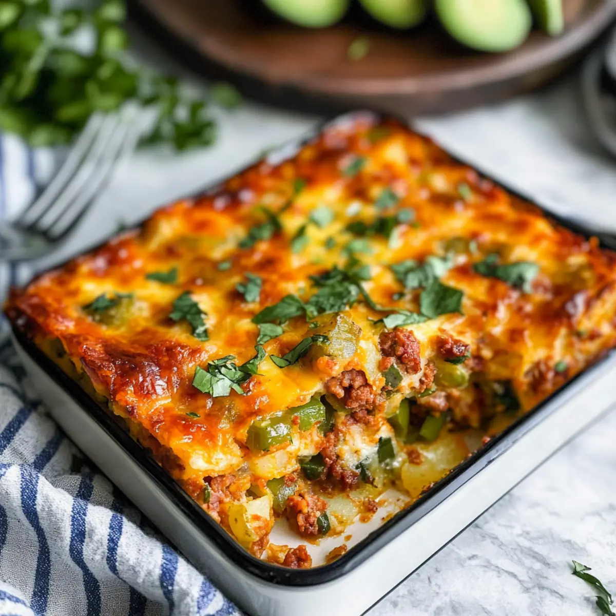 Chorizo & Potato Egg Casserole