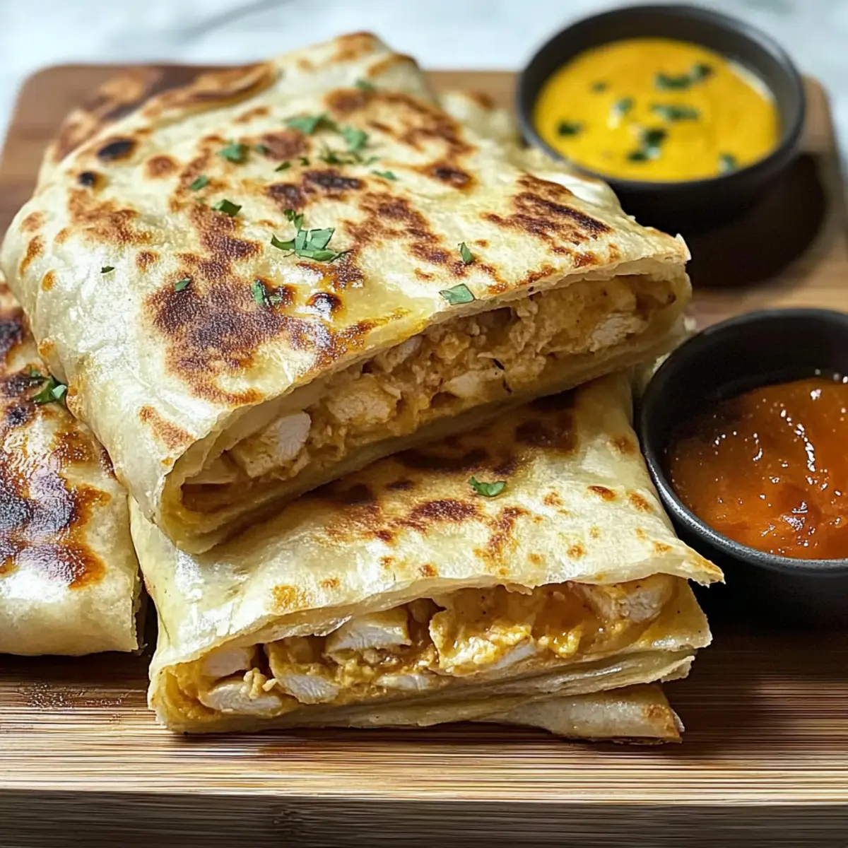 Msmen Filled with Chicken Recipe