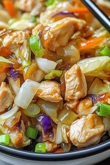 Egg Roll Chicken and Cabbage