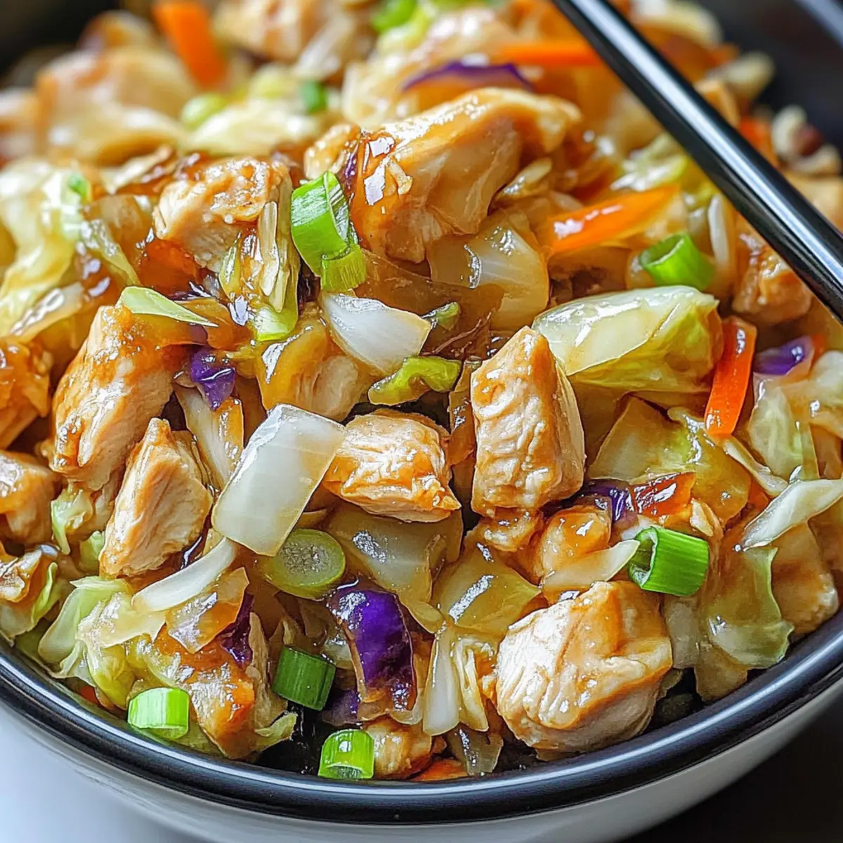 Egg Roll Chicken and Cabbage