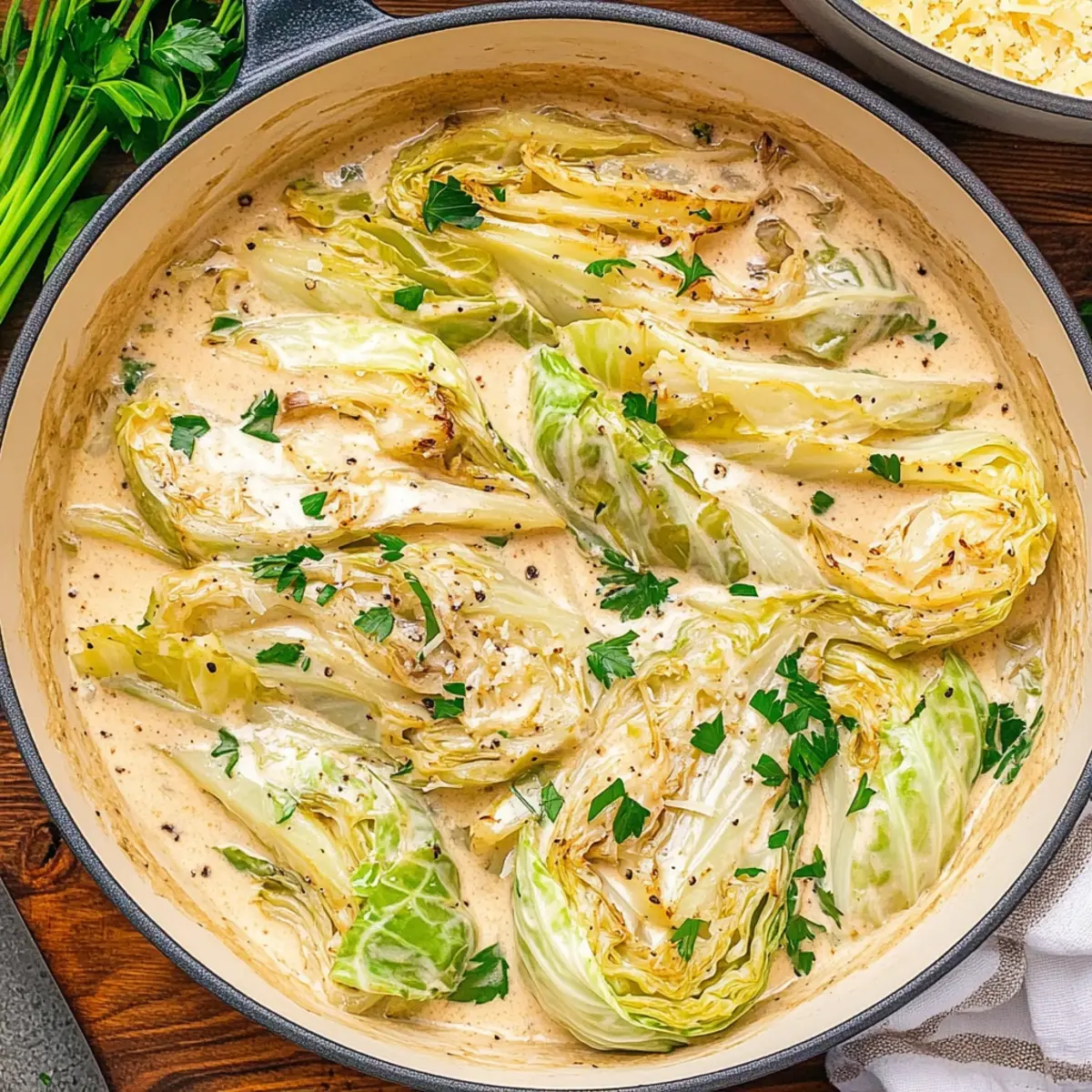 Garlic Parmesan Cabbage