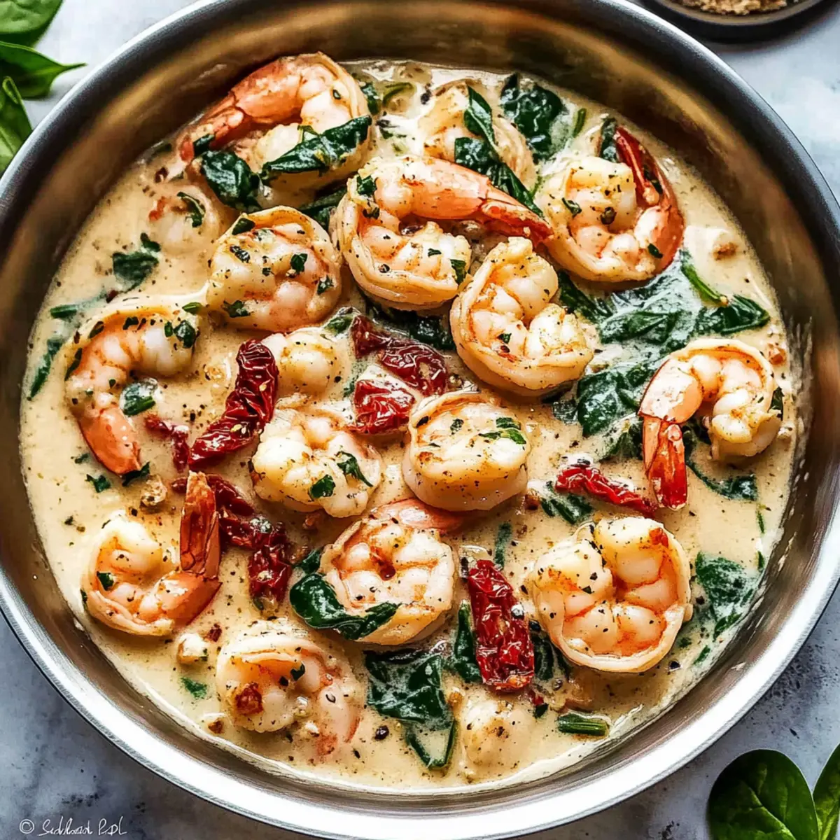 Garlic Tuscan Butter Shrimp
