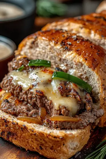 Philly Cheese Steak Meatloaf