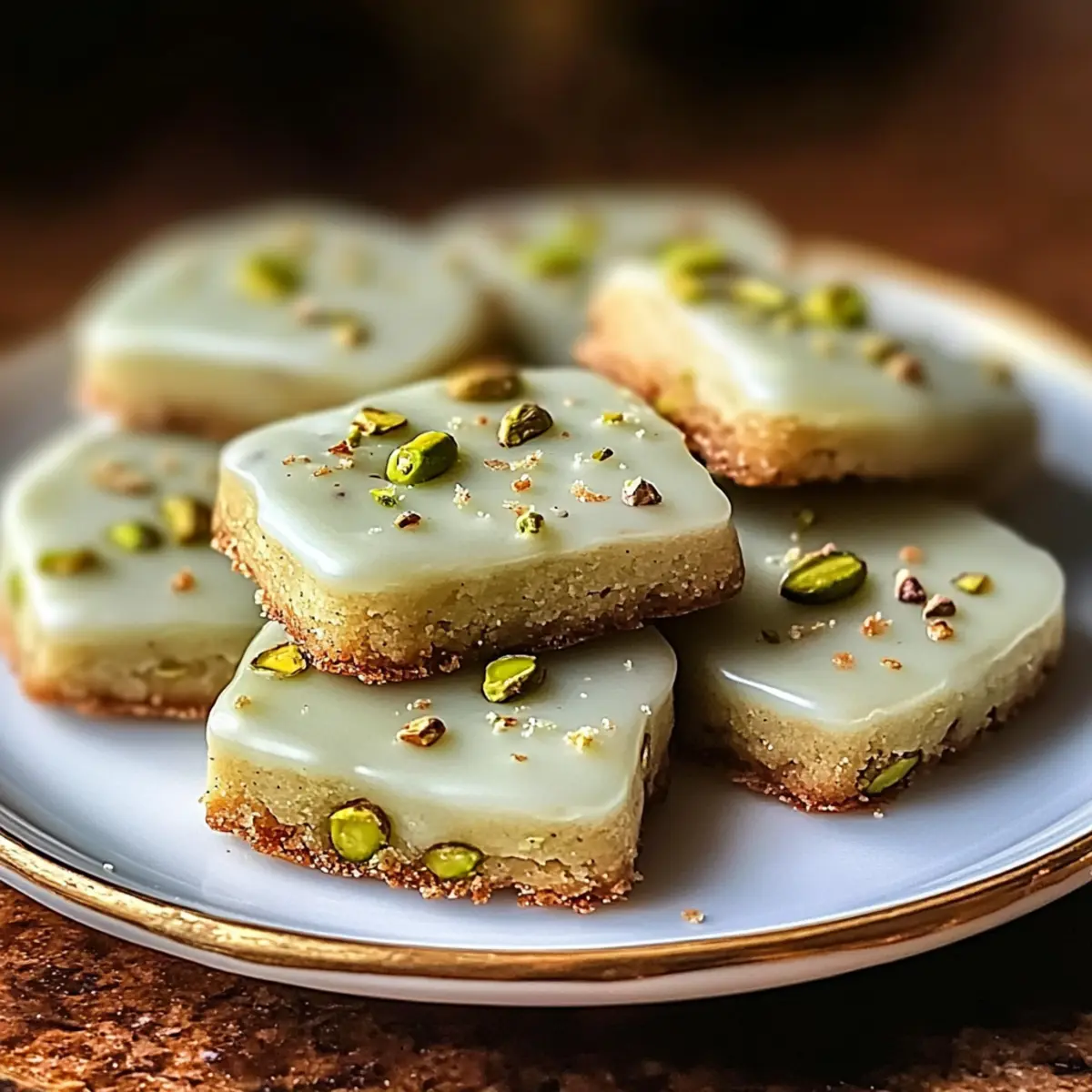Pistachio Shortbread Cookies