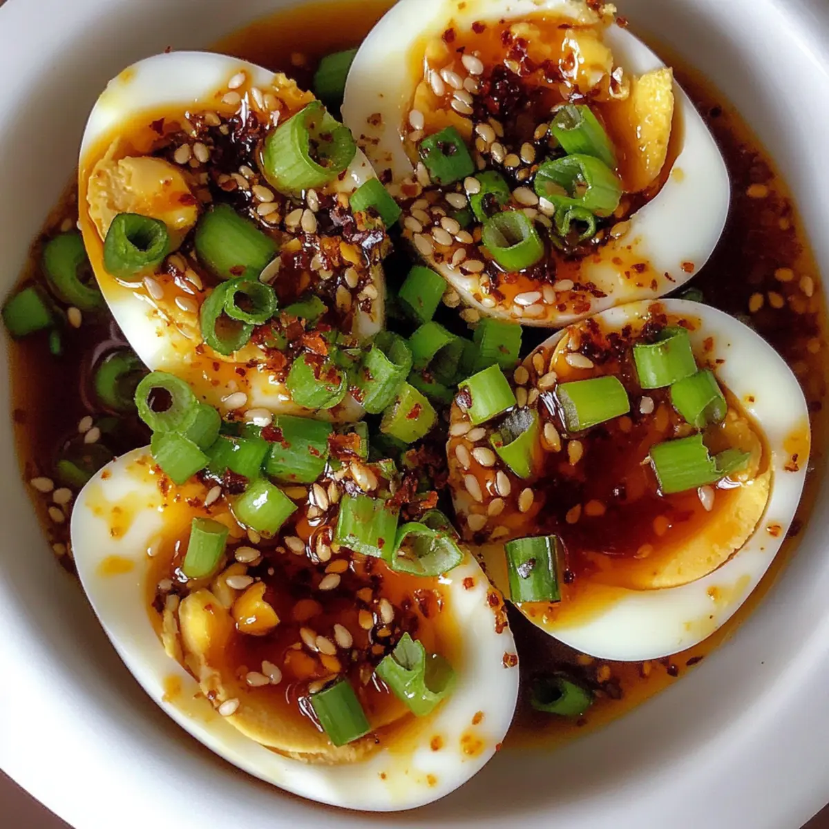 Soy Marinated Hard Boiled Eggs