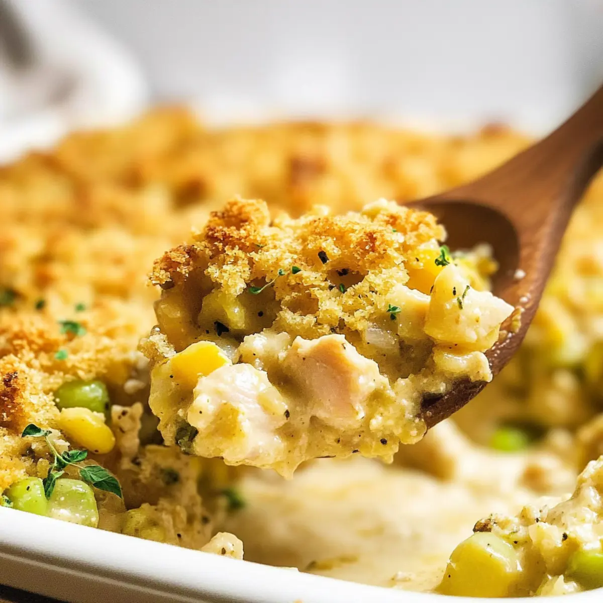 Easy Chicken Stuffing Casserole