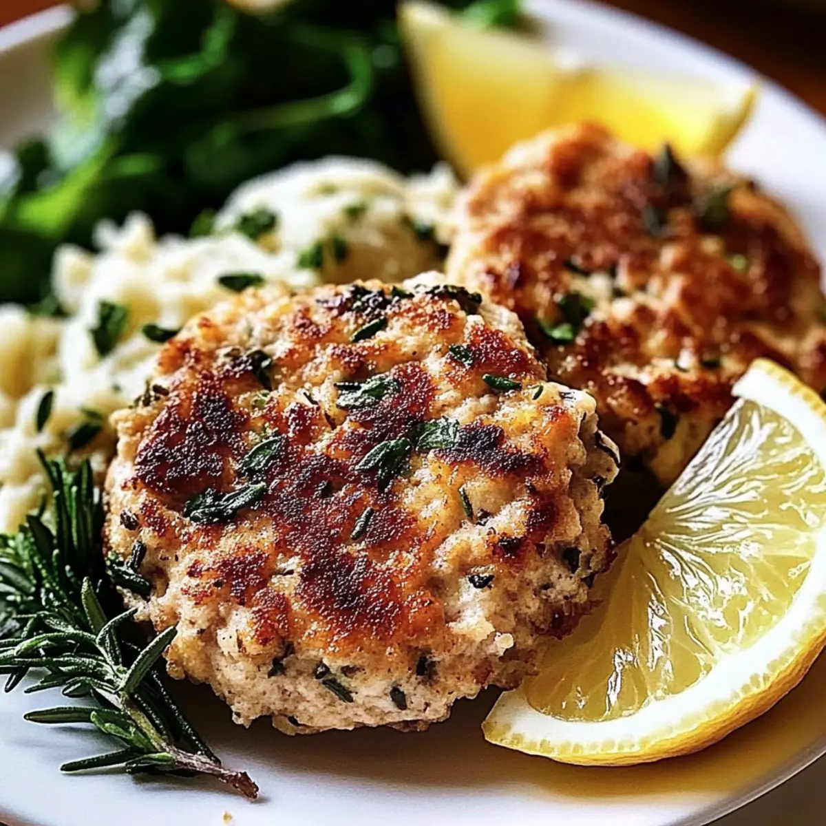 Rosemary Lemon Chicken Patties