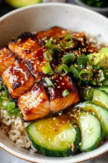 Honey Glazed Salmon Bowl