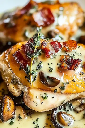 Chicken Thighs Bacon Mushroom