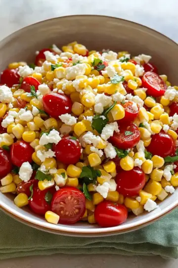 Corn, Tomato, and Feta Salad