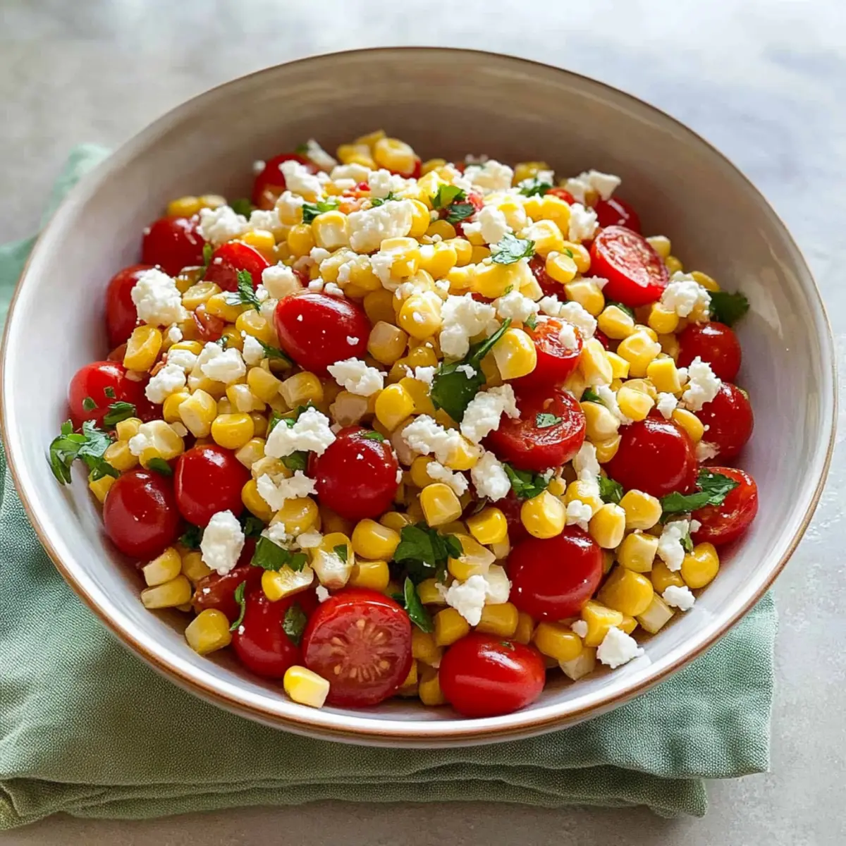 Corn, Tomato, and Feta Salad