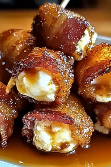Crispy Bacon Mozzarella Poppers