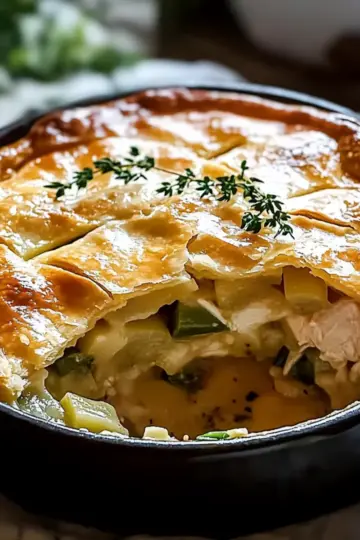Chicken Leek and Thyme Pie
