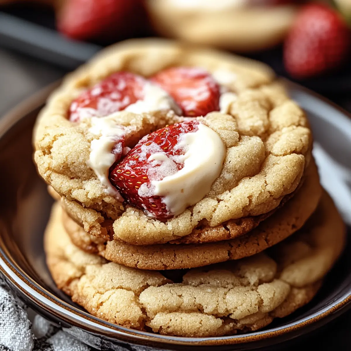 Strawberry Cheesecake Cookies