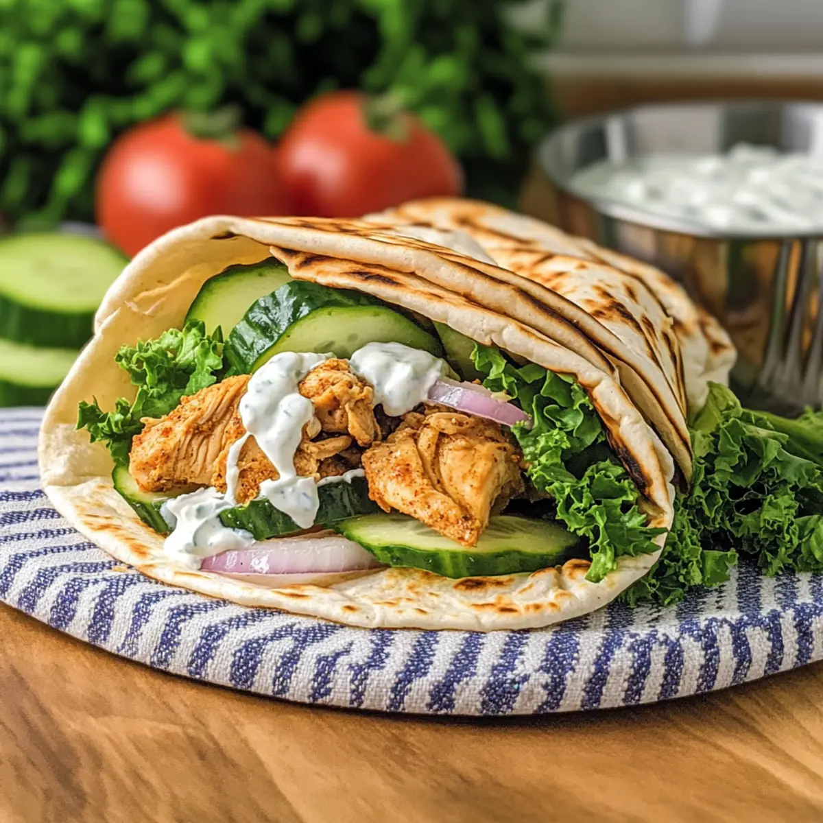 Slow Cooker Chicken Shawarma