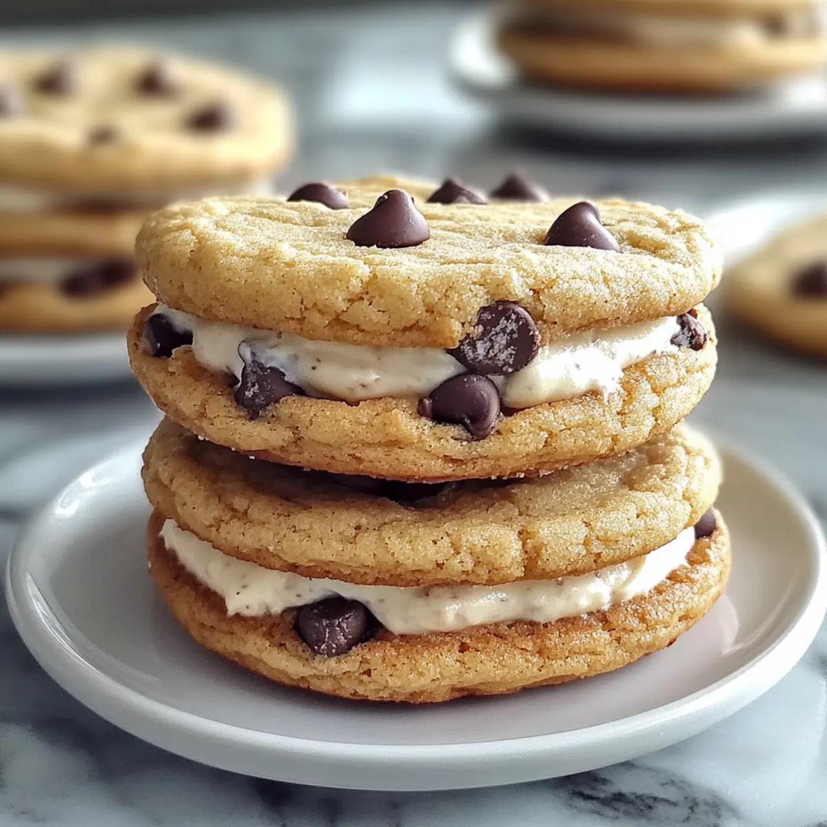 Chocolate Chip Cookie Sandwiches