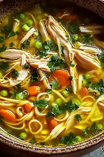 Ginger Garlic Chicken Noodle Soup