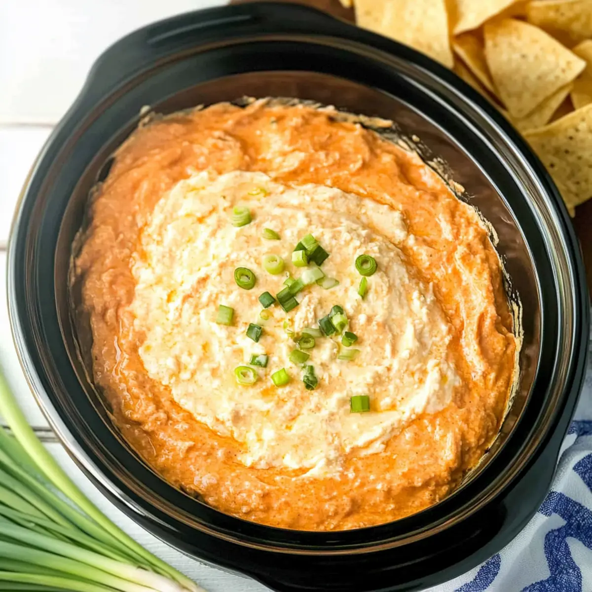 Crockpot Buffalo Chicken Dip