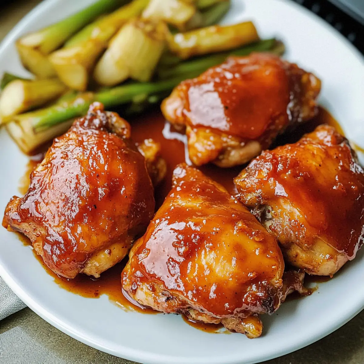 Baked BBQ Chicken Thighs