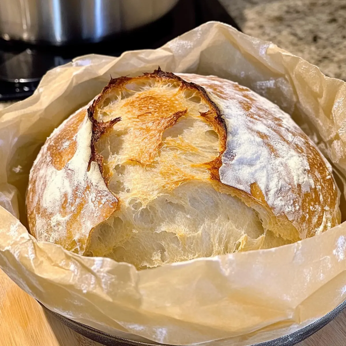 No-Knead Rustic Artisan Bread