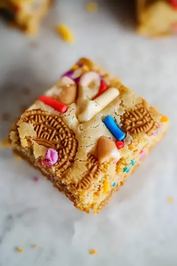 Golden Oreo Blondies Recipe