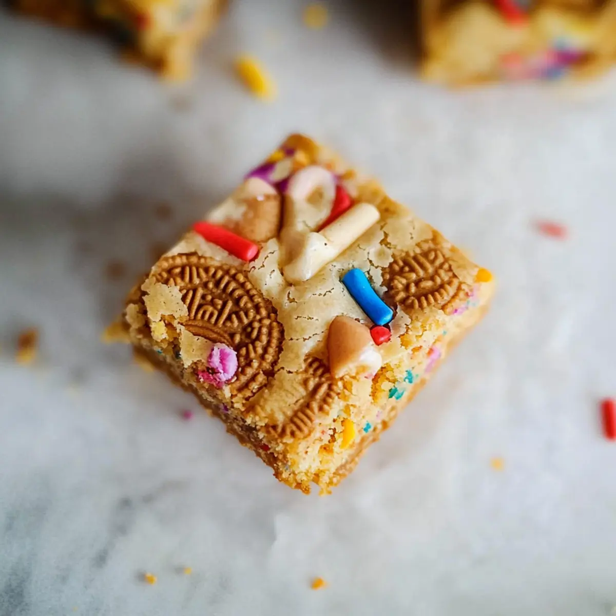 Golden Oreo Blondies Recipe
