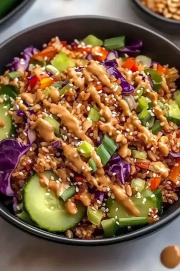 Quick Crispy Rice Salad