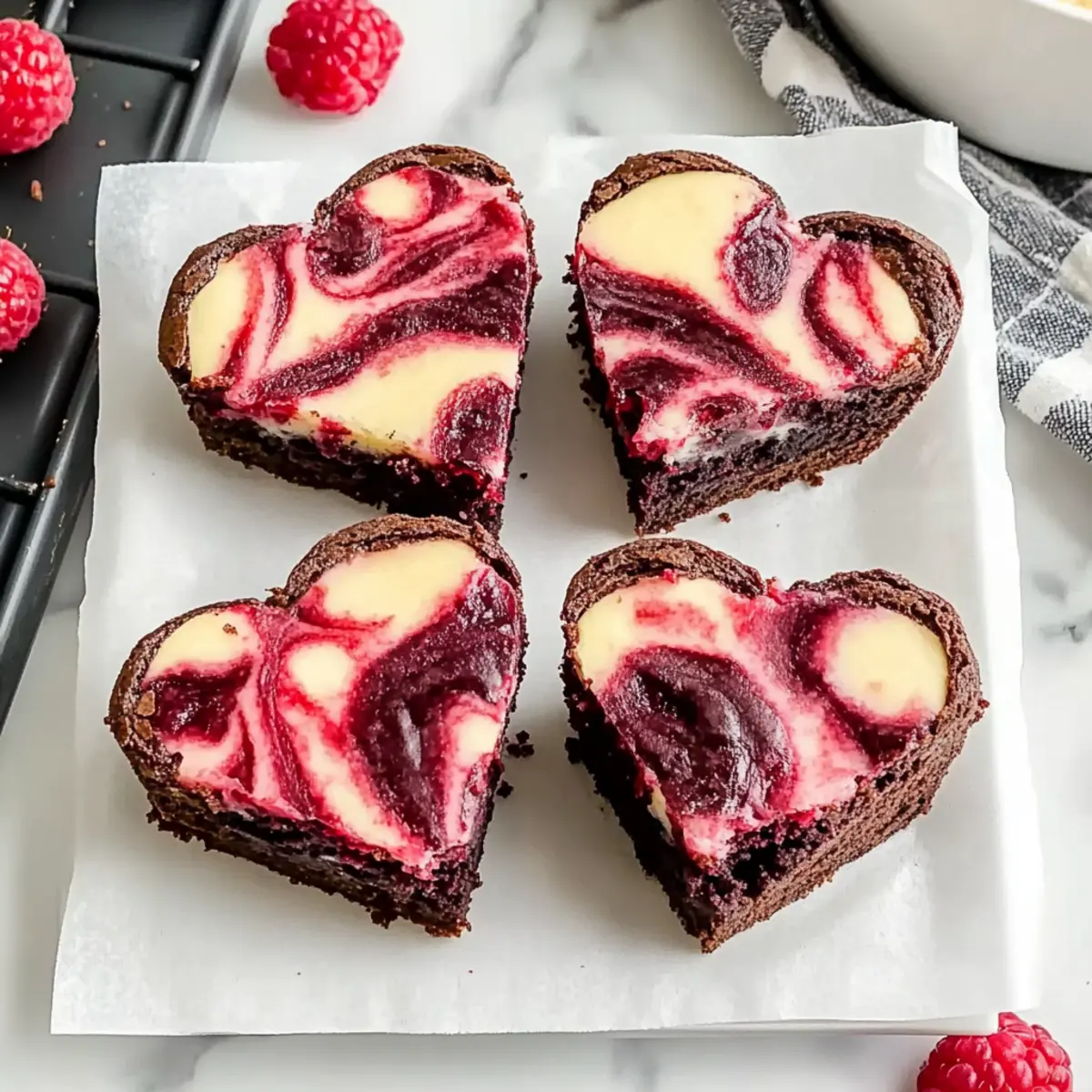 Heart Shaped Brownies
