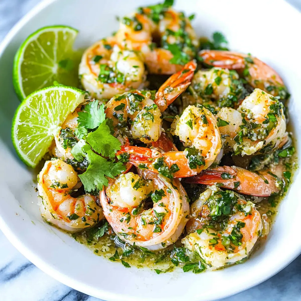 Cilantro Lime Butter Shrimp