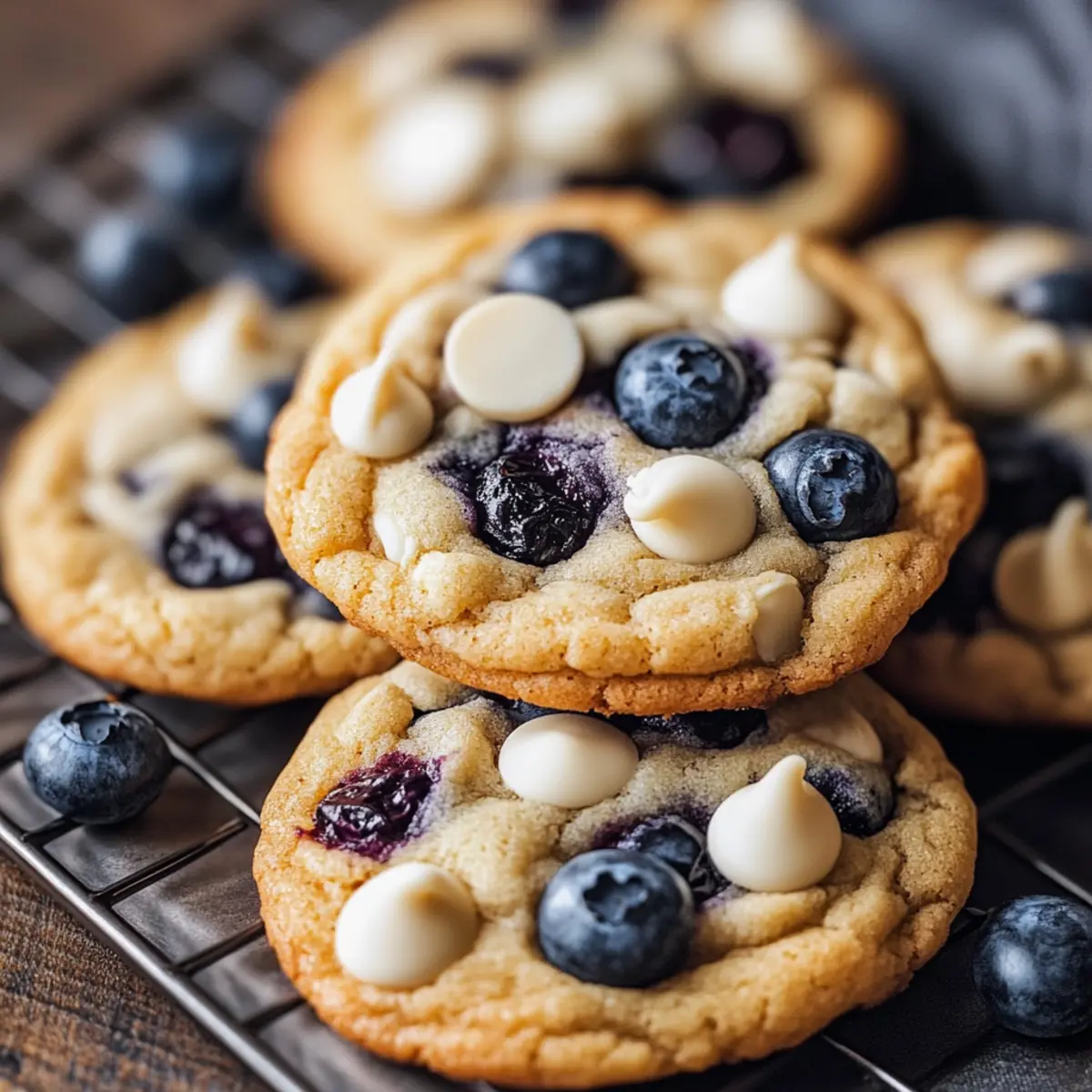 Blueberry White Chocolate Chip Cookies