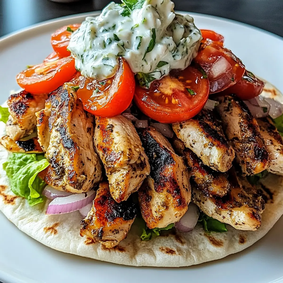 Greek Chicken Gyros